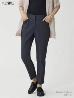 PLST リネンブレンドスティックパンツ