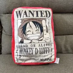 ワンピース　手配書ぬいぐるみ　【ルフィ】