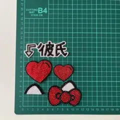 うちわデコネコハート