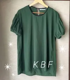 KBF 半袖ブラウス/カットソー/ドロップショルダー