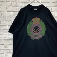 USA製90sヴィンテージTシャツ！シングルステッチ　ブラック半袖古着2XL26