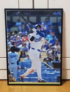 祝ドジャース大谷翔平 2024年MVP獲得！A3サイズポスターフレーム付き②