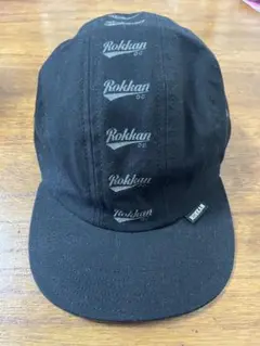 Rokkan ブラック ロゴキャップ