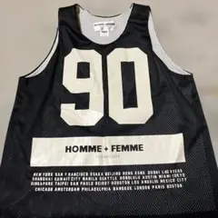 HOMME + FEMME メッシュタンクトップ 90