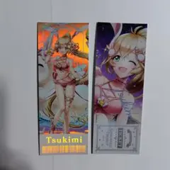 白猫プロジェクト夏祭り2025　ランダムチケット風カード　ツキミ　水着