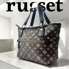 美品✨ russet ラシット トートバッグ ハンド モノグラム ナイロン