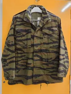 ★希少★超美品★M-65 迷彩タイガーストライプ　size M　アメリカ製 もはや超稀少品！【アメリカの軍服】M65フィールドジャケット