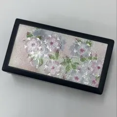【アンティーク】桜　印鑑ケース　朱肉付き