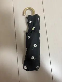 Wpc. 折りたたみ傘 ブラック 花柄 晴雨兼用　日傘　折り畳み　袋付き