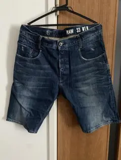 G-STAR RAW 33 011 ダークブルーデニムショーツ　34インチ