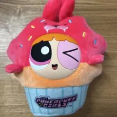 パワーパフガールズ カップケーキ型ぬいぐるみキーホルダー