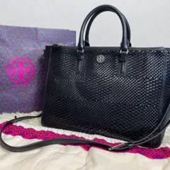 ✨未使用展示品✨トリーバーチ 2way トートバッグ イントレチャート ブラック