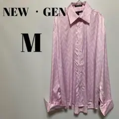 NEW GEN ニューゲン　長袖　シャツ　ポリエステル　韓国製　M