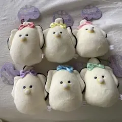 つぶらな瞳の和食屋 むぎゅぬい べびーなまがき おめかしマスコット リボン全6種