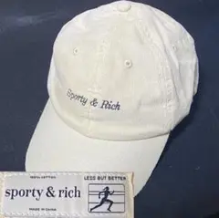 Sporty&Rich スポーティアンドリッチ キャップ 白 アイボリー