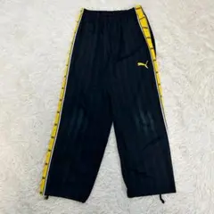 人気　PUMA　プーマ　ジャージ　パンツ　刺繍ロゴ　日本製　イエロー　S