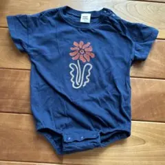 むくぞー×しまむら ロンパース（ネイビー）70-80サイズ