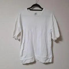 ZARA　ザラ　半袖　Tシャツ　切り替え　白　ホワイト　White　無地