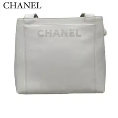 ✨美品✨ ✨CHANEL✨ ショルダーバッグ キャビアスキン ホワイト
