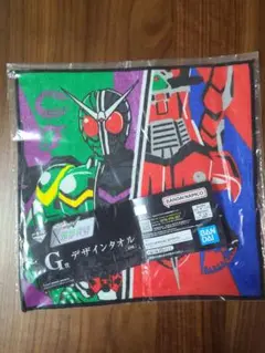 即購入禁止　一番くじ　仮面ライダーダプル&アクセル　ハンドタオル