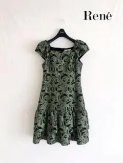 【Rene/ルネ】ジャガード ワンピース 美品