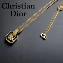 【極美品】Christian Dior ネックレス ゴールド ブラック