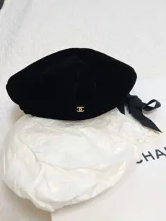 シャネル ベレー帽 ベロア