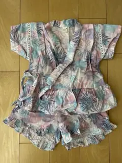 après les cours 甚平 パステル花火柄　80cm