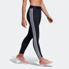 【完売品】adidas　レディース 3ストライプス レギンス　ネイビー　L