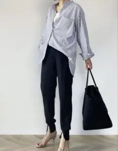 【新品未使用】GU センターシームジョガーパンツ　黒　S
