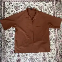 PLST オレンジ 半袖シャツ メンズ XL