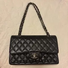 CHANEL ブラック ショルダーバッグ