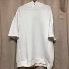 【SALE】GUドライダブルフェイスビッグパーカー 5分袖 XL（ホワイト）