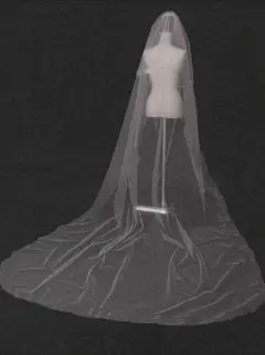 日本製シンプルロングベール 300cm シンプルベール 101L