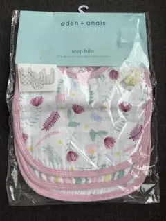 エイデン＆アネイ aden+anais スナップビブ３枚セット ピンク 未開封✨