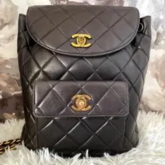 CHANEL シャネル マトラッセ ラムスキン リュック レア商品
