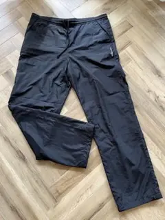 ellesse ブラックジャージ ウエスト紐付き
