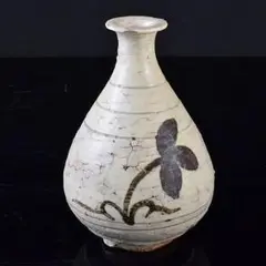 得如◇李朝陶器□鶏竜山□鉄絵□鴛鴦盃おしどり 鶏龍山 韓国/朝鮮◆金浩龍□耳盃 得如◇李朝陶器□鶏竜山□鉄絵□鴛鴦盃おしどり 鶏龍山 韓国