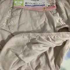 綿100%ショーツ 2枚組 ベージュ　4L