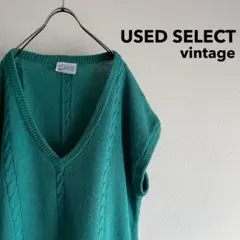 ニュージーランド製 Vintage Pure Wool Knit Vest