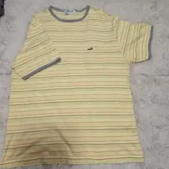♡クロコダイル♡イエロー ストライプ 半袖シャツ