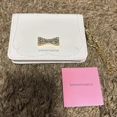 SAMANTHAVEGA ビジューリボン パスケース