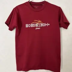 asics バスケットボール Tシャツ 赤