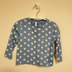 【美品】プチバトー　プリント長袖Ｔシャツ　フラワー　18m 花柄