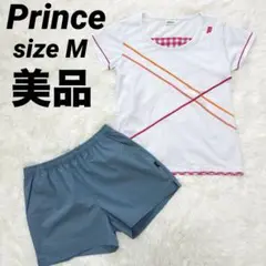 美品 Prince プリンス テニスウェア セットアップ 上下 ハーフパンツ