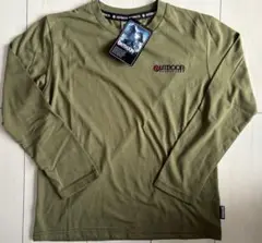 新品　150cm OUTDOOR アウトドア 長袖Tシャツ　カーキ