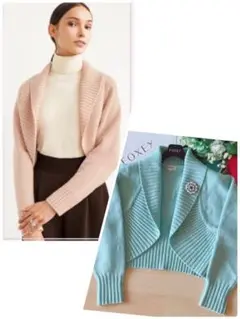 極美品!FOXEY フワフワカシミア100%カーディ 40 Rene フォクシー