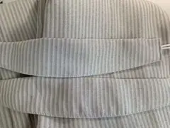 カーテン　2枚組　ベージュストライプ　洗濯済み