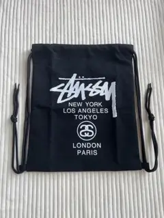 新品 STUSSY ステューシー ナップサック リュック ブラック
