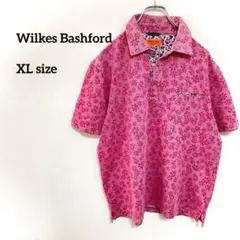 Wilkes Bashford LL 花柄ポロシャツ ゴルフ夏b028②